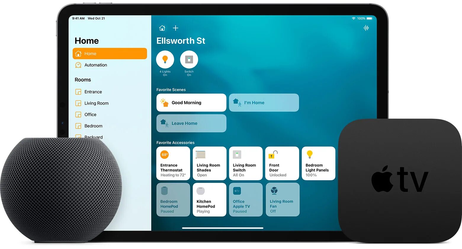 Умные устройства apple. Apple home. колонка с поддержкой apple homekit. apple tv homekit. ipad умный дом.