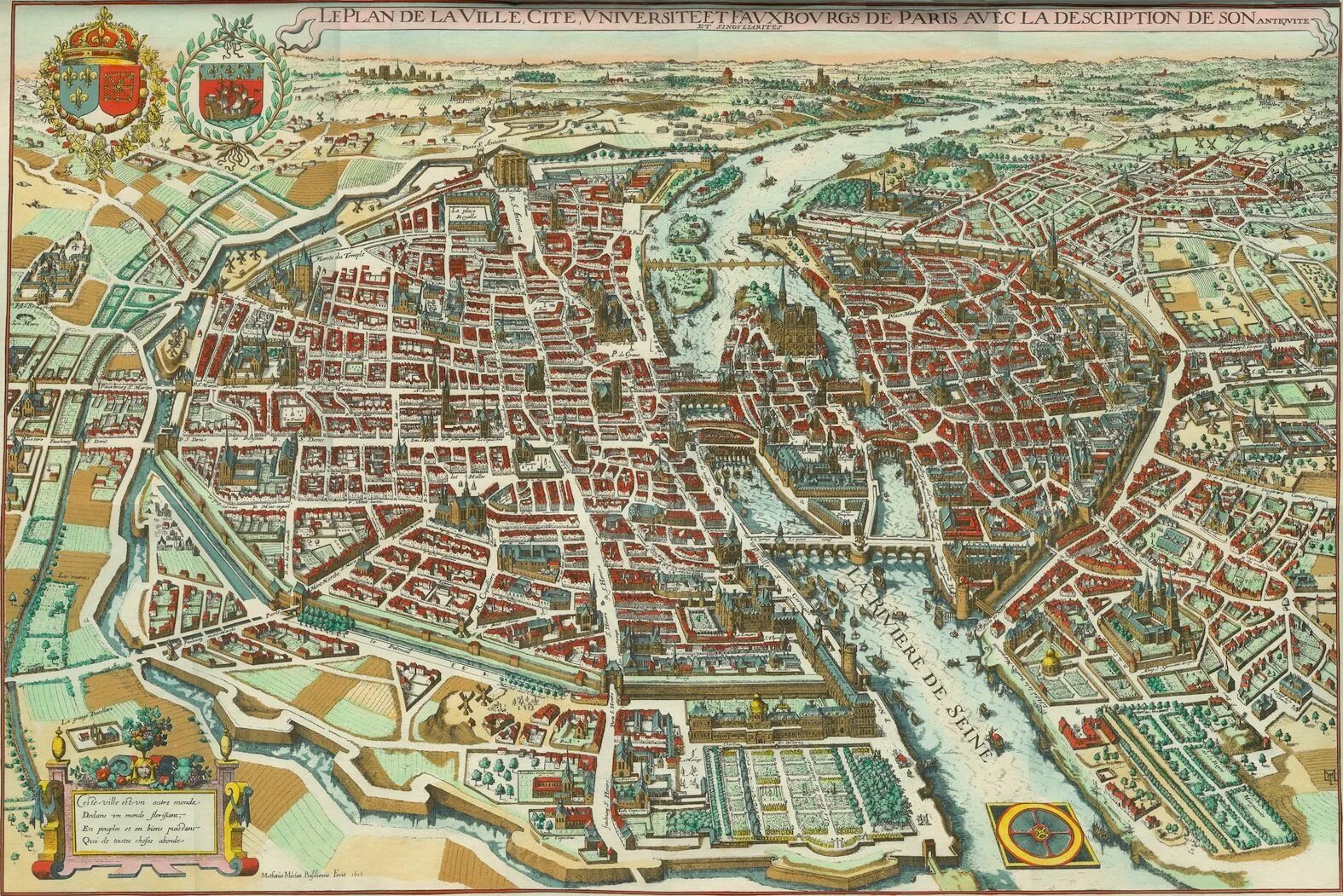 Париж в 1615 году. Paris en 1615 (Plan Mérian). Карта Парижа 18 века. Карта Парижа 17 века. Париж 17 век карта. Old plan