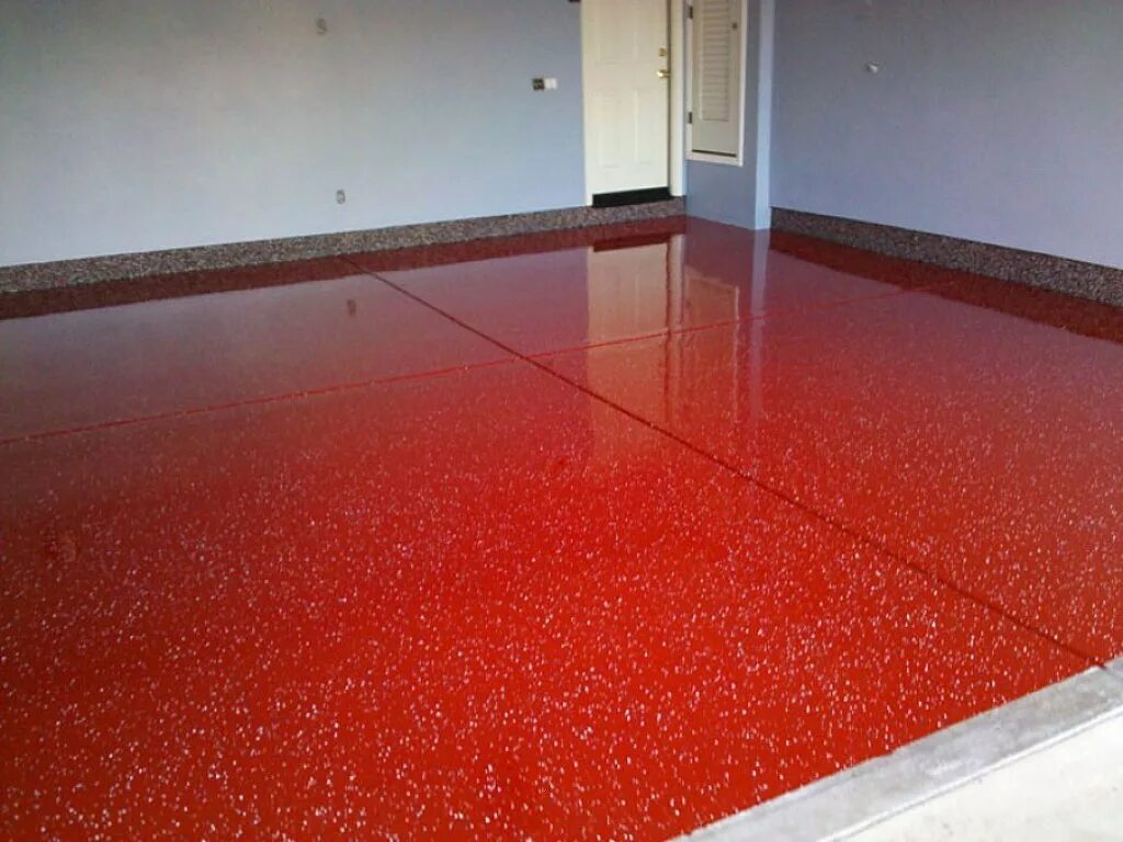 Что такое полимерное покрытие. Крашеный бетонный пол. Покрасить бетонный пол. Покрытие для бетонного пола гаража. Полимерное покрытие пола.