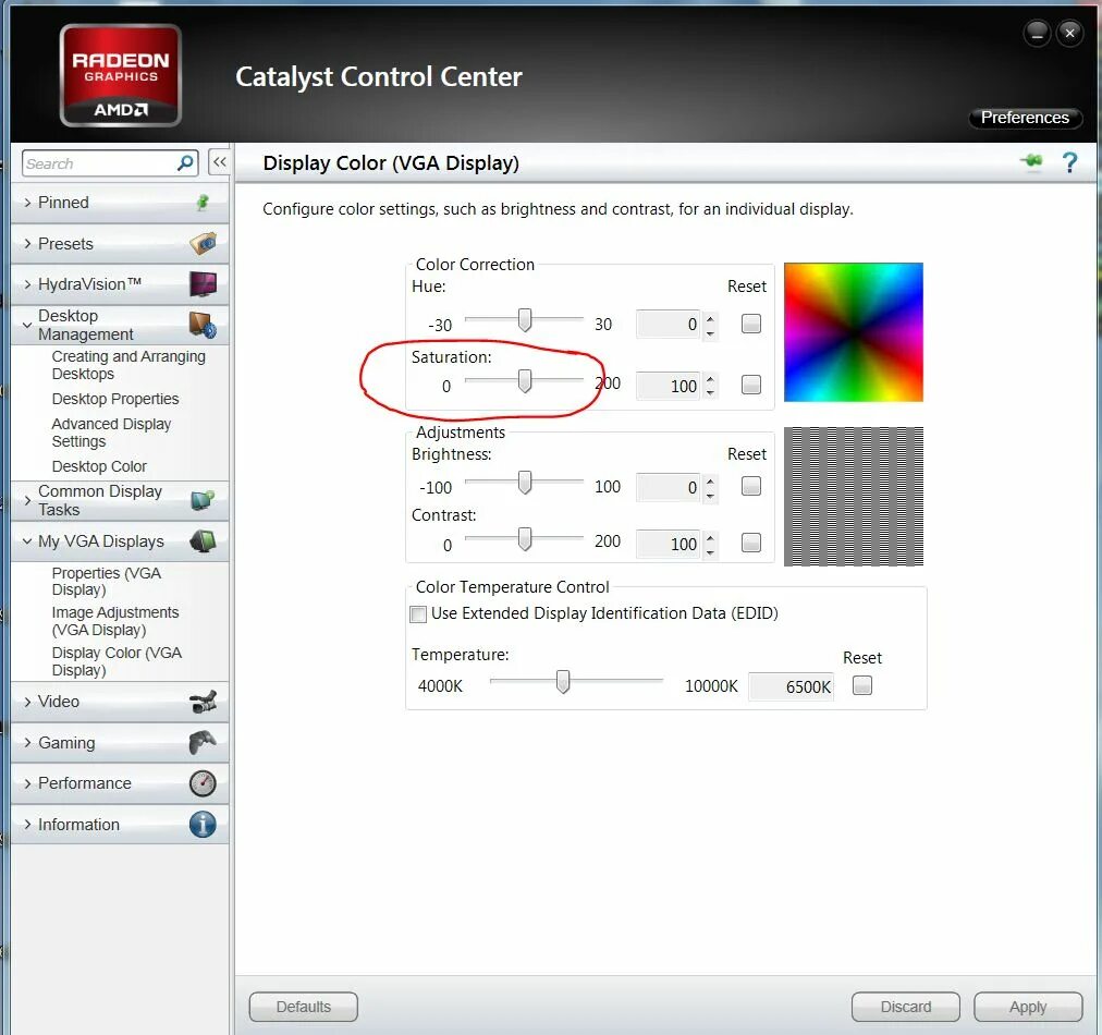 Canon Picture Style Editor: Instruction manual and user guide, Настройка показат
