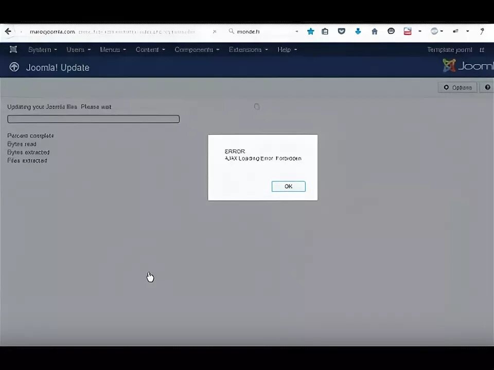 Joomla ошибки