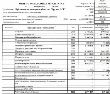 Отчетность 2019
