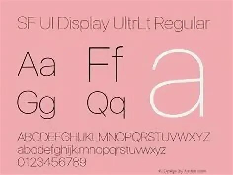 Sf ui text шрифт
