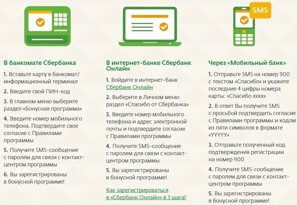 Подключить бонусы спасибо от Сбербанка через приложение. Как в приложении Сбербанк подключить бонусы спасибо.