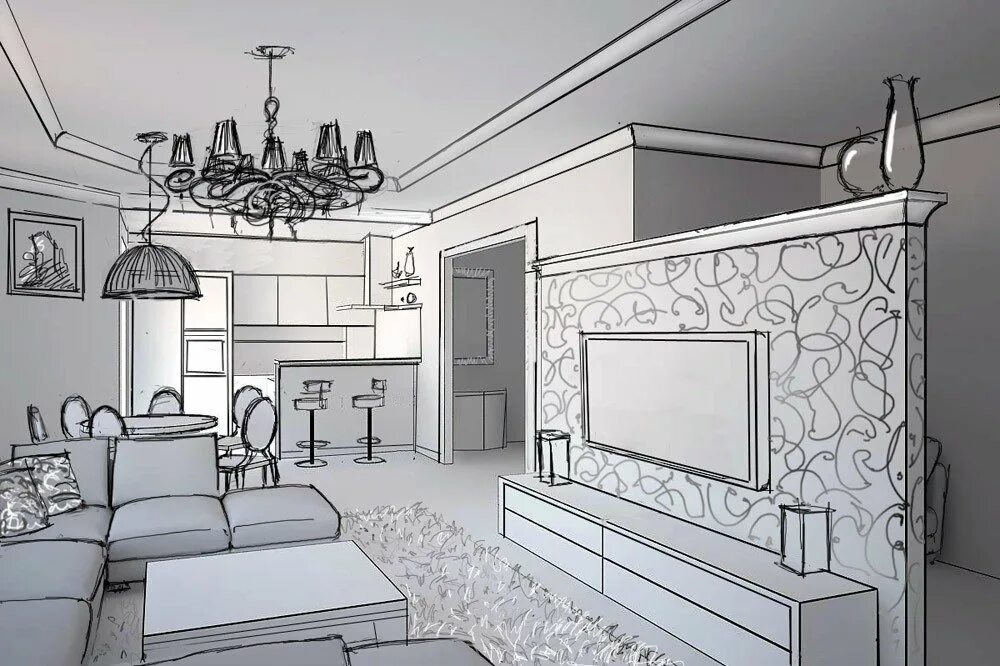 Комната для рисования черно белая. Эскиз гостиной комнаты. Эскиз комнаты детской черно белый. Раскраска интерьер комнаты для детей. Комната контурный рисунок.