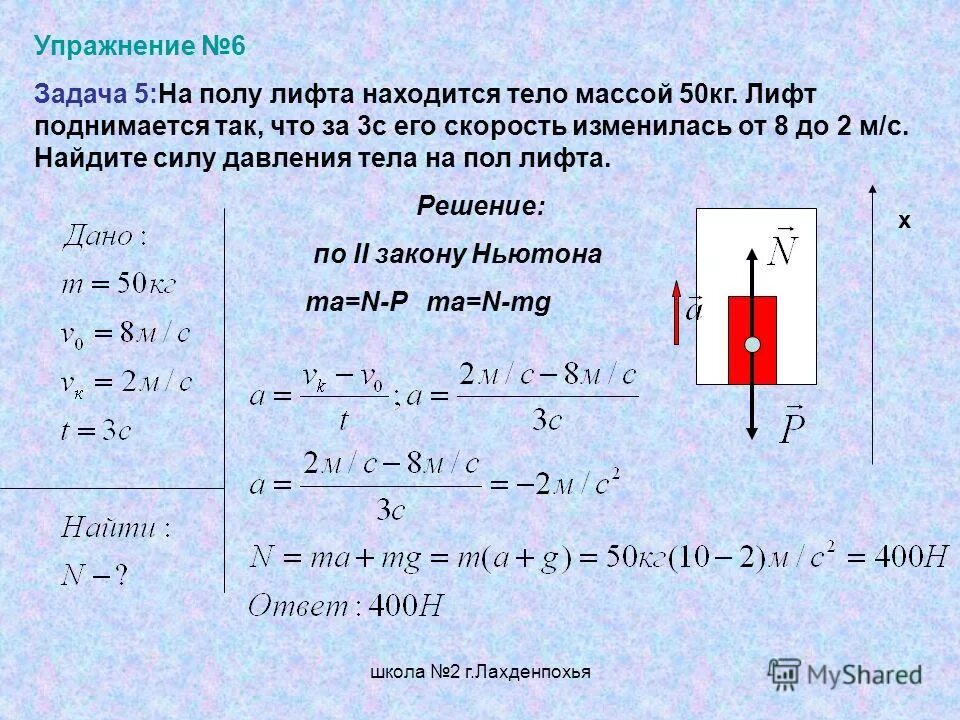 Скорость имеет. Задача с лифтом по физике. Задача по физике 7 лифт. Вес тела с ускорением. На полу лифта находится тело массой 50.