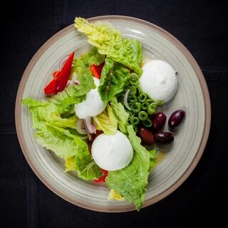 Салат мясо рыба