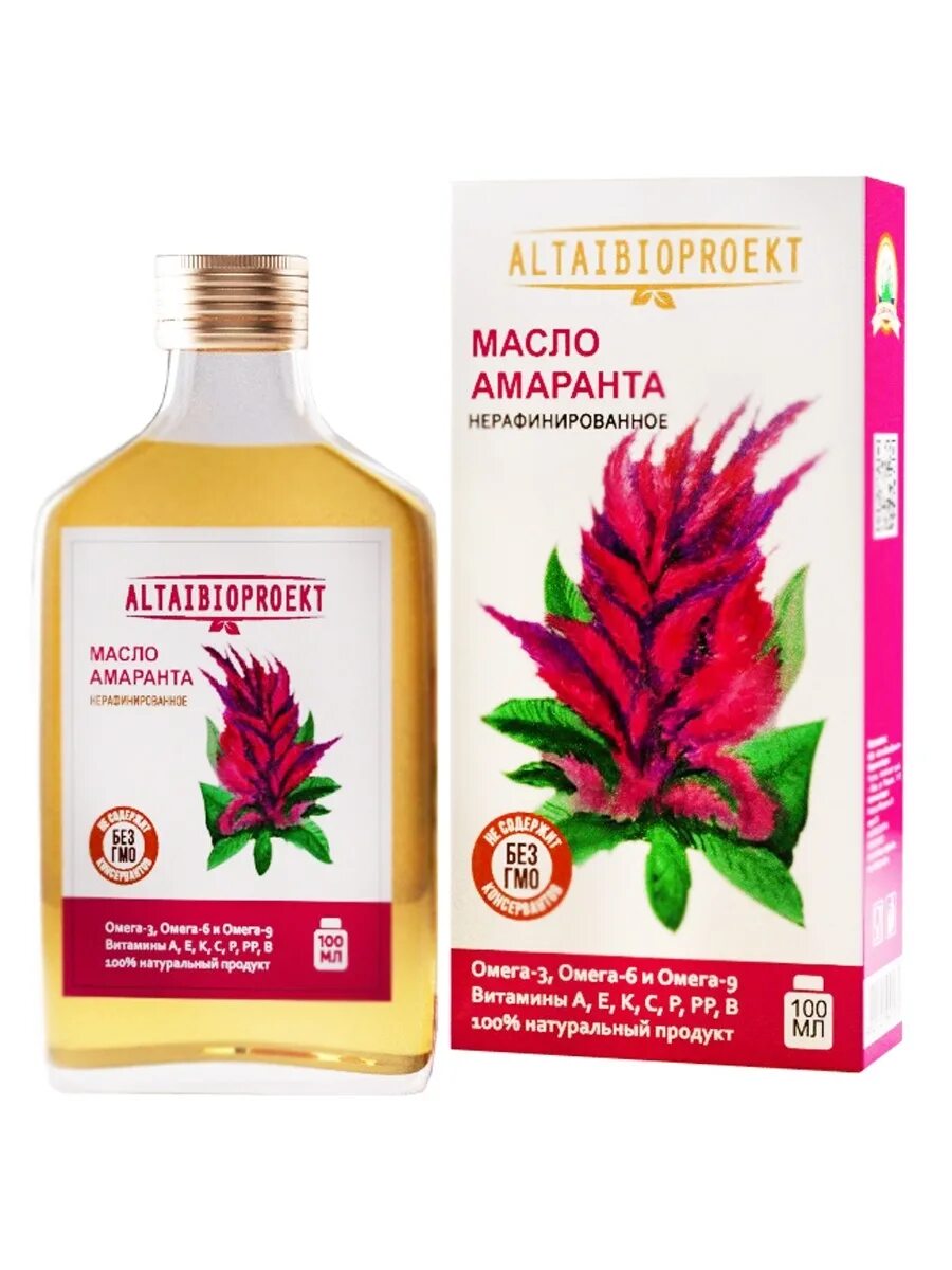 Амарантовое масло экстра класса, 250 мл купить в интернет-магазине Беришка