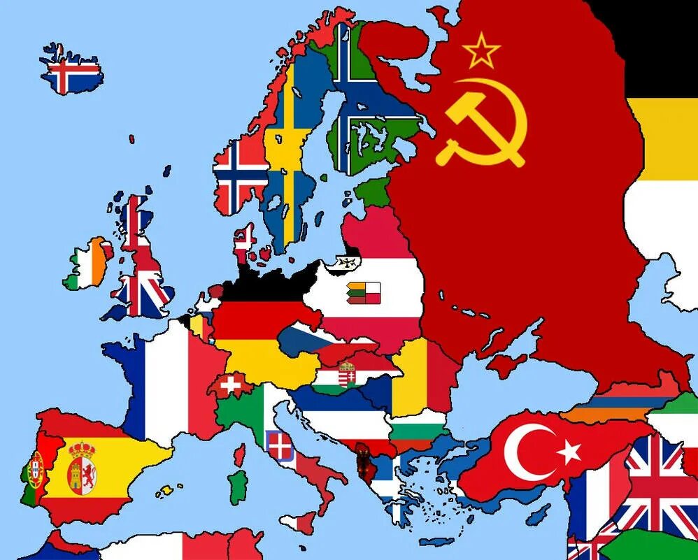 Железный занавес. Альтернативная карта Европы с флагами. Железный занавес карта. Карта Европы 1941 с флагами.