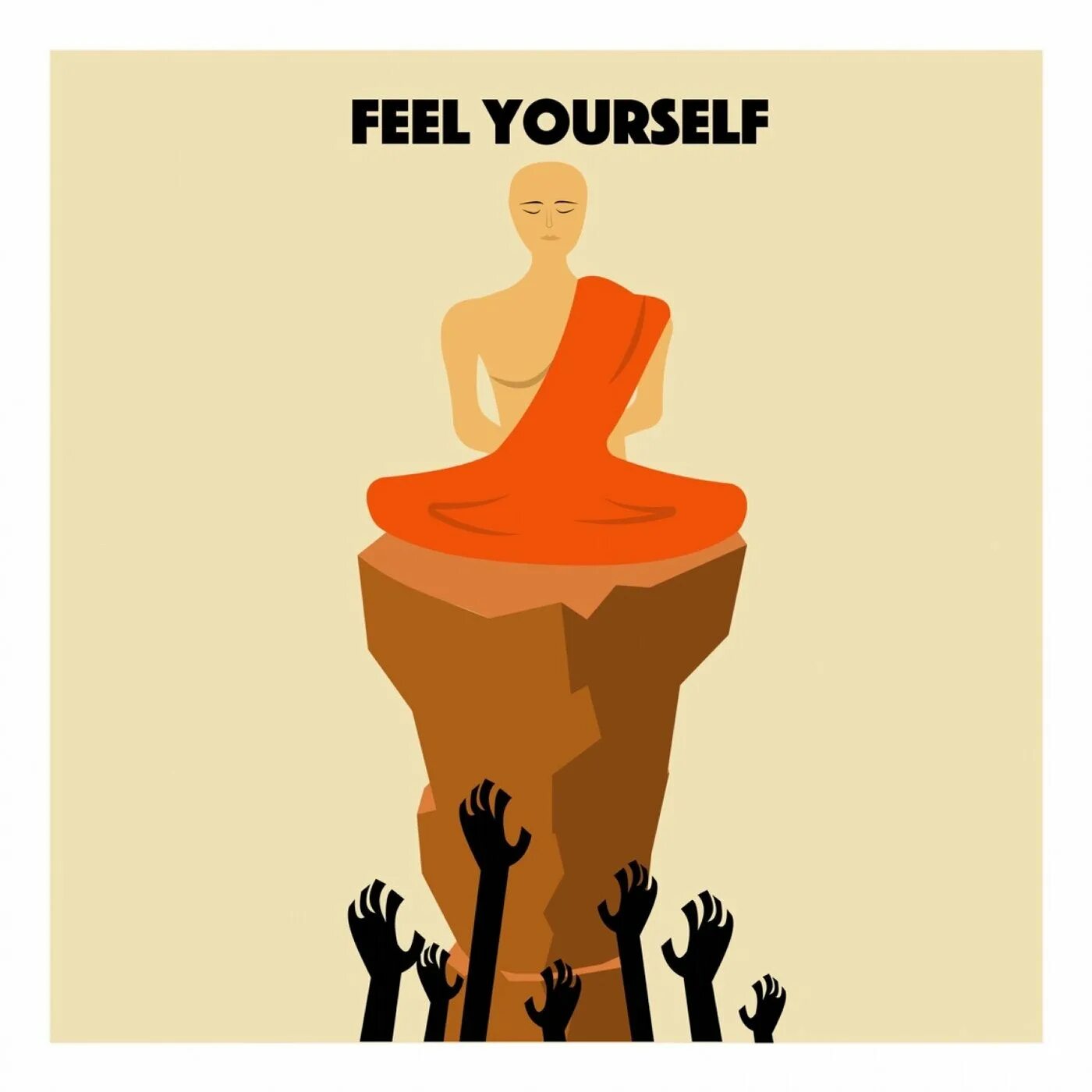 Feel yourself. Feel yourself рисованная картинка. To feel oneself. Feeling herself