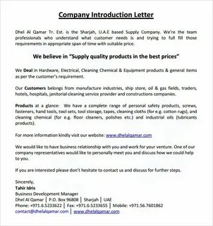 Introduce company