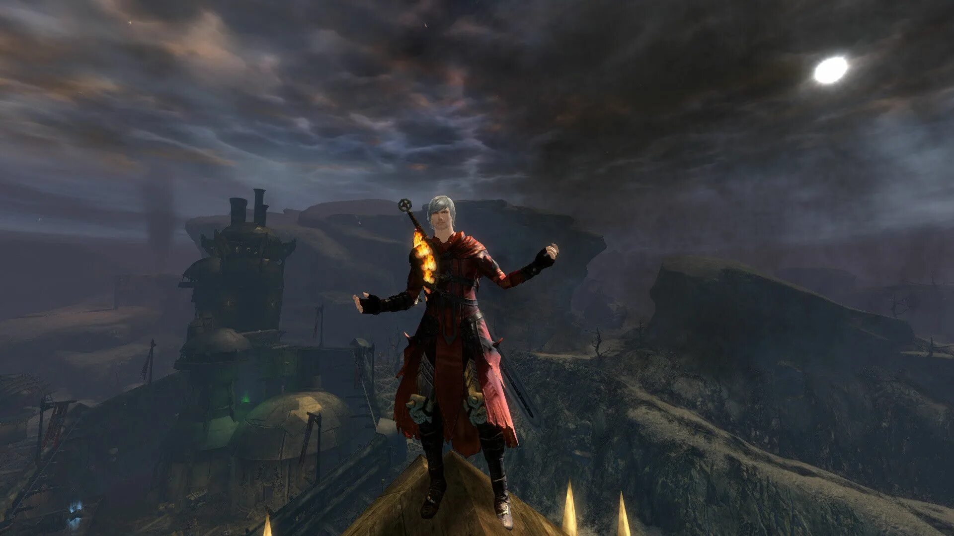 Данте Skyrim. Devil May Cry 4 локации. Devil May Cry город. Моды на dmc 5