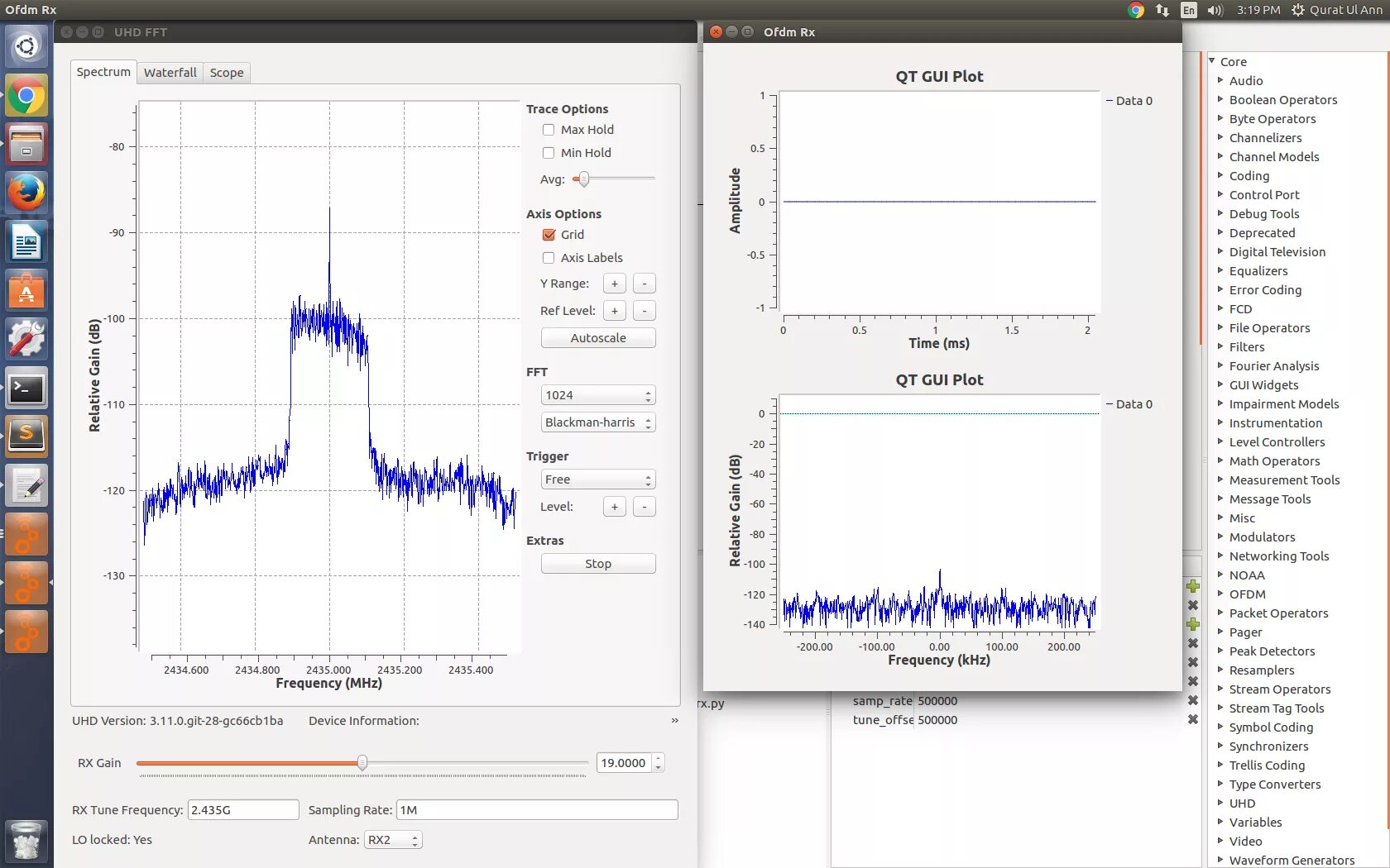 Бесконечный receiving data