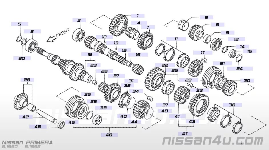 32203D0100 Подшипник шариковый NISSAN INFINITI Запчасти на DRIVE2