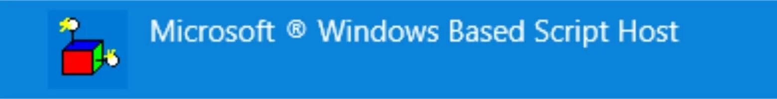 Microsoft Windows based script. Windows based script host. WSH.