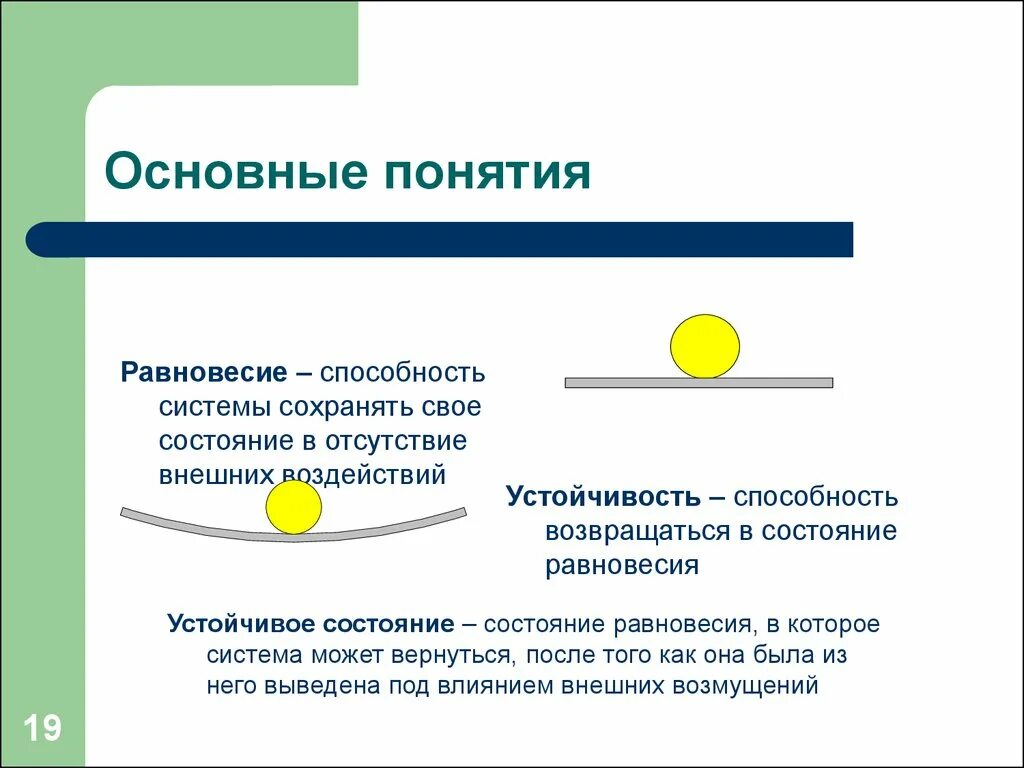 Равновесное состояние определяет. Устойчивость и равновесие системы. Устойчивость состояния равновесия системы. Способность сохранять равновесие. Понятие устойчивого равновесия.