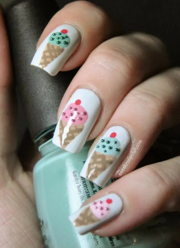 Мороженое на ногтях. Nail ice cream. Nail ice cream. Мороженка на ногтях. Мороженое на ногтях.