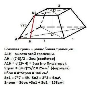 Ребра трапеции