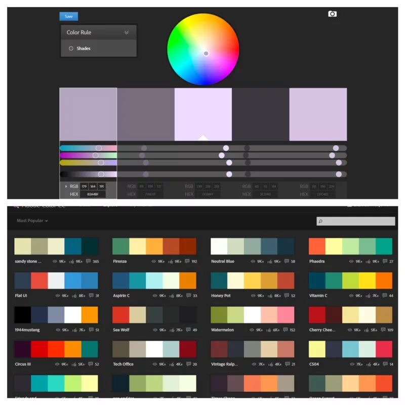 Программа подборка цветов. Палитра оттенков адоб. Цветовые схемы. Цветные Палитры для дизайнеров. Палитра цветов для дизайнера.