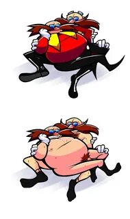 dr. eggman, dr eggman, eggman, sonic (series), male, male/male, nude, penis...