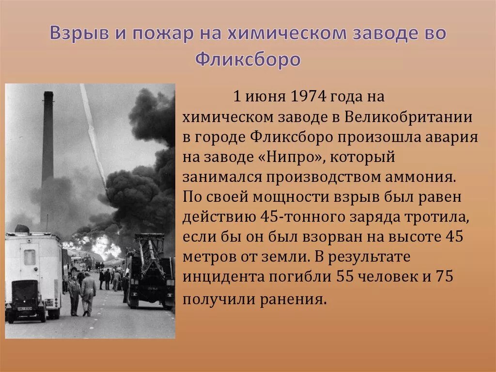 Как по английски будет взрыв. Химическая авария в Фликсборо Великобритания 1974. Взрыв и пожар на химическом заводе во Фликсборо 1 июня 1974. Фликсборо Англия химическая авария. Авария на химзаводе в Фликсборо 1 июня 1974 года.