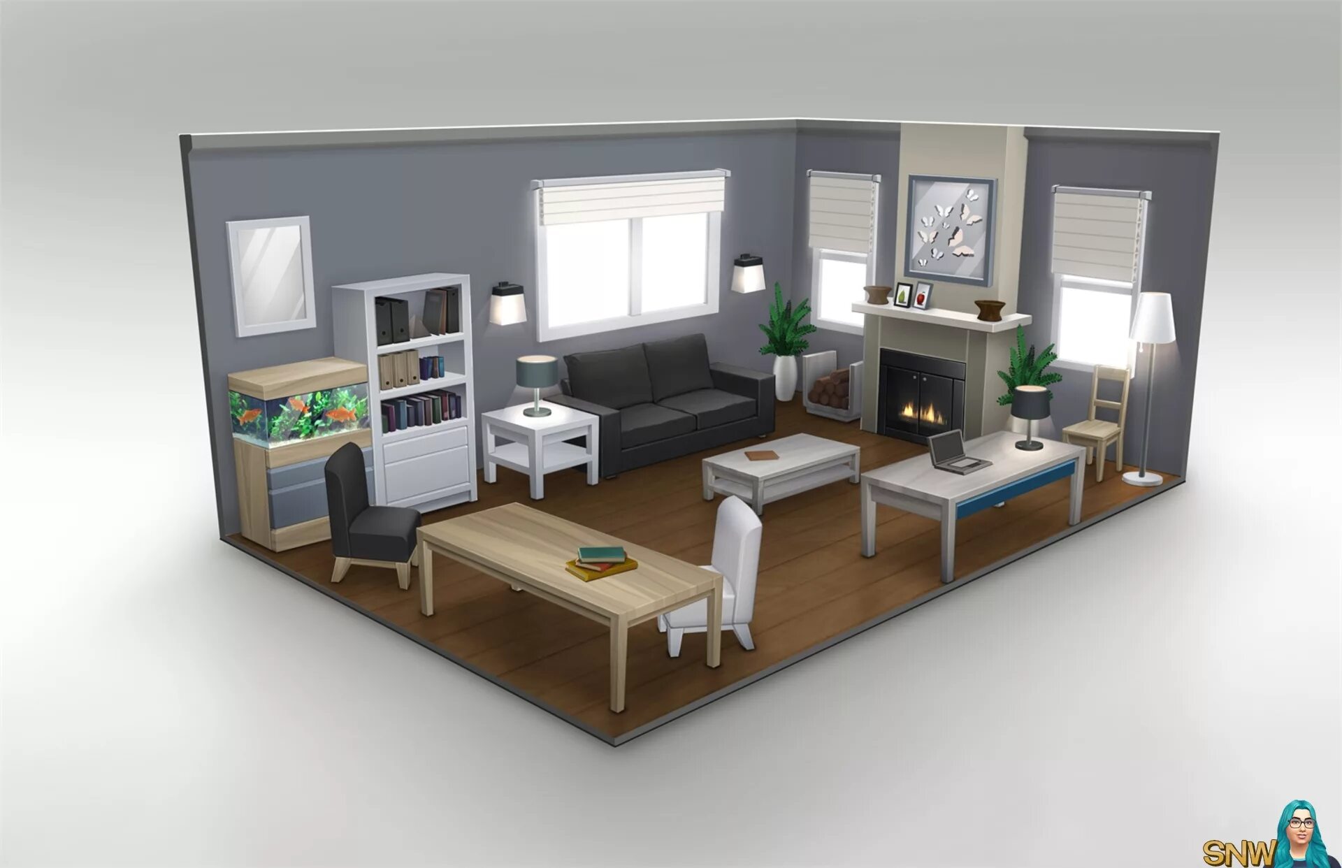 Backrooms 3d model