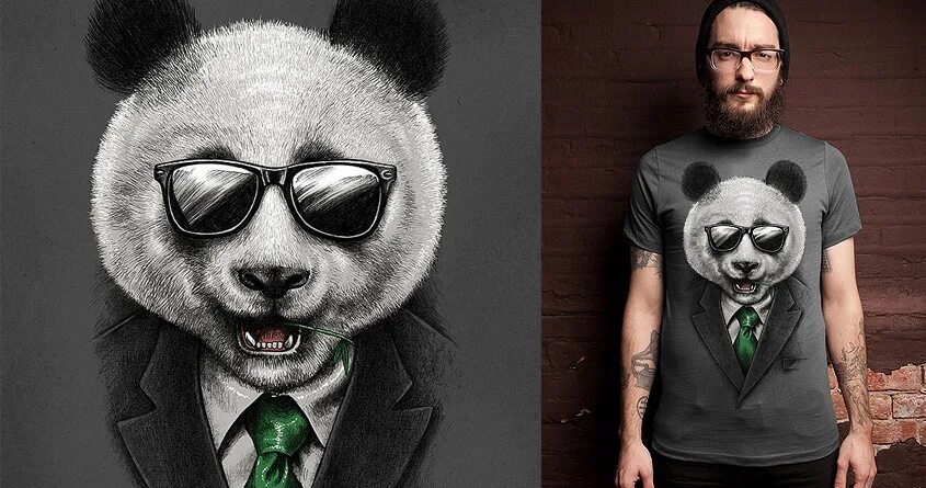 Крутая Панда. Костюм панды. Крутая Панда в очках.