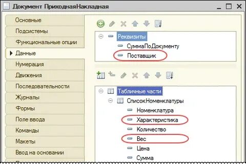 Избранные данные