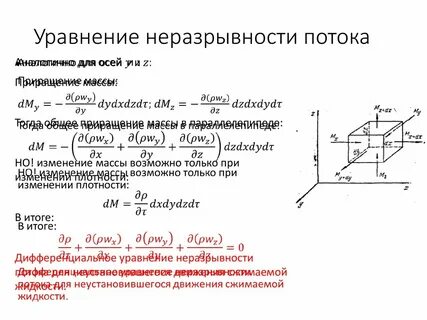 2 уравнение неразрывности