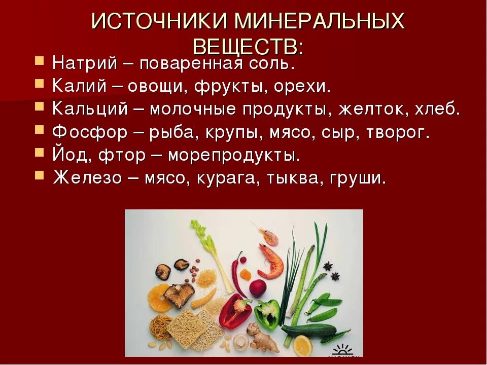 Источники Минеральных веществ. Источники Минеральных веществ в продуктах. Источники Минеральных солей в пище. Источник Минеральных веществ в пище. Минеральные соли в питании