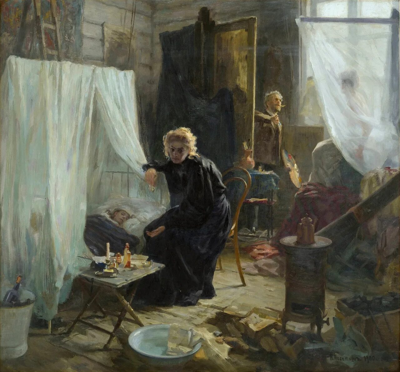 .А. Касаткина (1859–1930) «Шахтерка».
