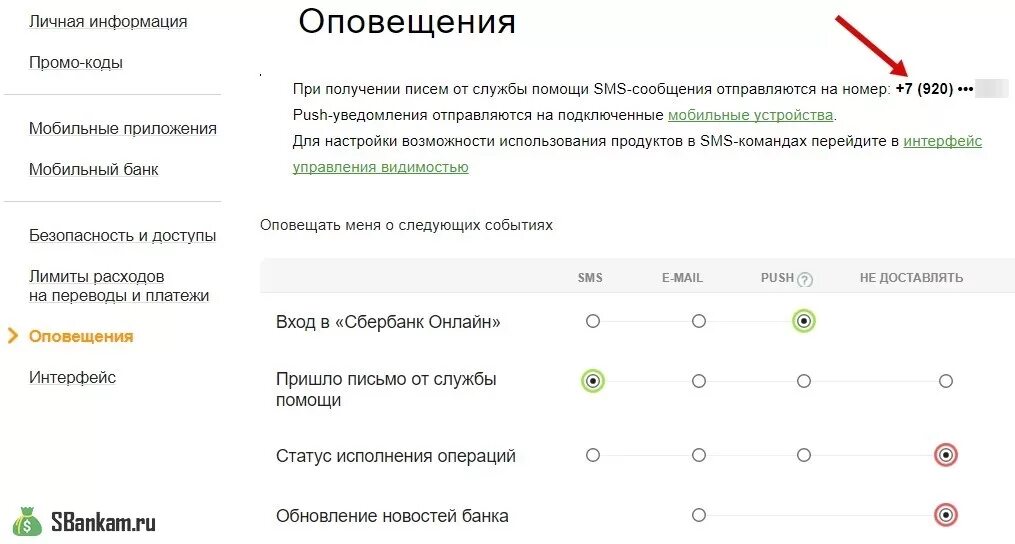 Мобильный банк оповещения. Уведомление от Сбербанка. Сбербанк подключение номера телефона.