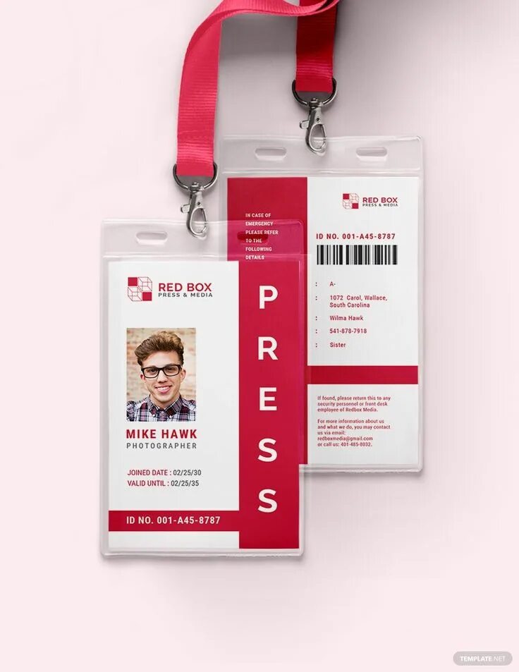 Бейдж дизайн. Press ID Card. Шаблон ID Card .PSD. Бейджик дизайн шаблон. Press id