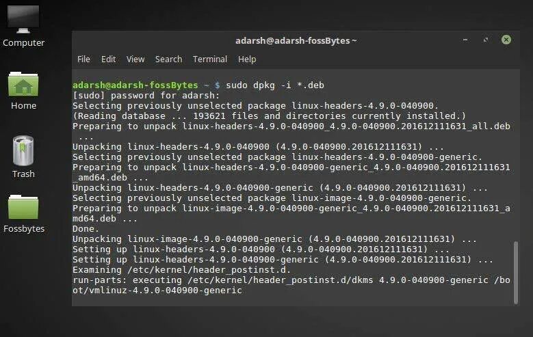 Dpkg install package. Linux Deb file. Linux headers. Ядро линукс. Пример установки пакета Linux.