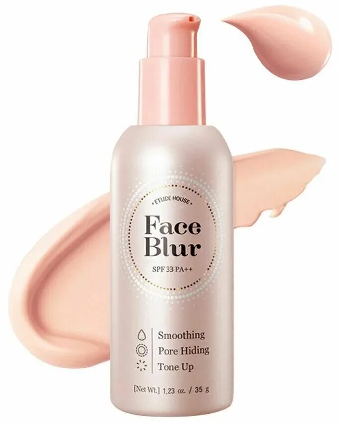 Face Blur SPF 33 pa++. Праймер под макияж "эффект фотошопа" face Blur SPF 33 pa++ - Smoothing Etude House, 35 мл. Праймер Этюд Хаус. База под макияж Etude face Blur. Праймер солнцезащитный