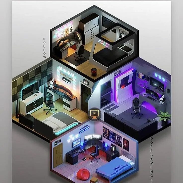 3d isometric Room гейминг. Компьютерная комната. Планировка комнаты. Дизайнерские геймерские комнаты. Где можно сделать 3 д