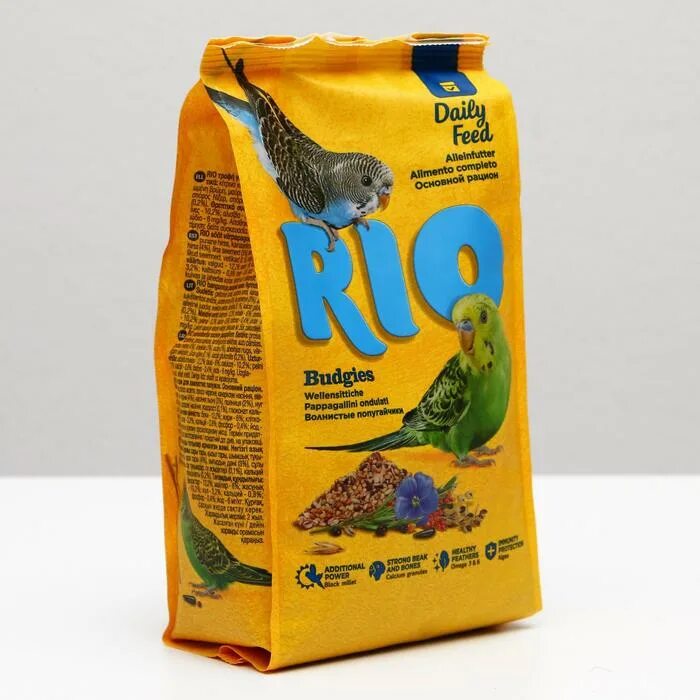 Rio, корм для волнистых попугаев, 500 г. Rio Budgies корм для волнистых попугаев (500 гр). Корм Рио для волнистых попугаев 500 г. Рио корм для средних попугаев 500гр.