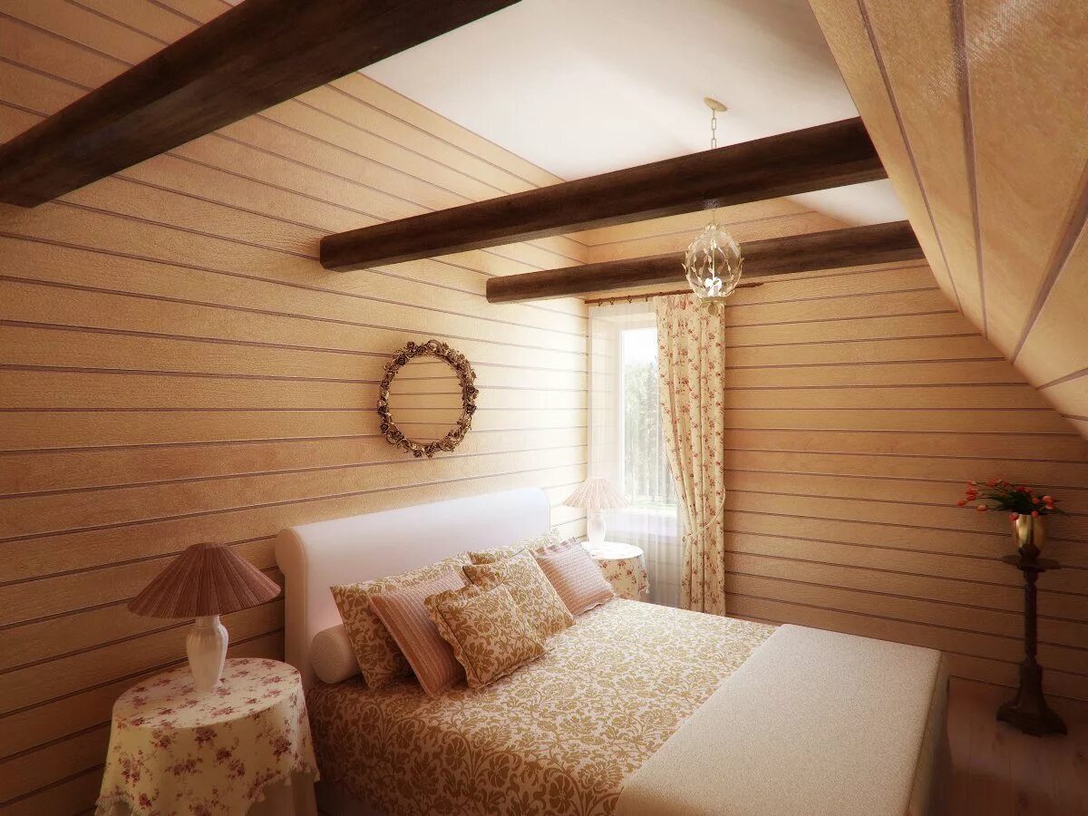 Дизайн комнат в деревянном доме. Отделка комнаты вагонкой. Спальня сделаная вагонкой. Деревянная вагонка в интерьере. Комната обделённая вагонкой.