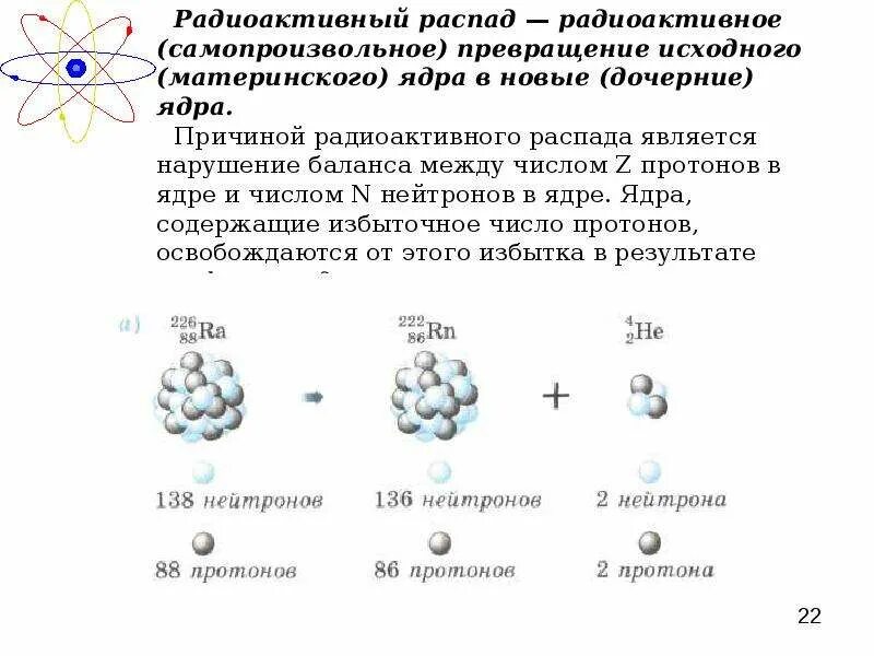 Радиоактивный распад. Радиоактивные ядра. Радиоактивный распад ядер. Что является причиной радиоактивного распада. Радиоактивный химический распад