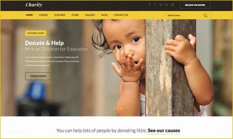 Charity website design