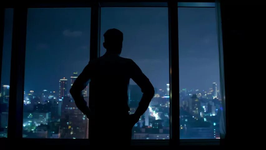 He stood at the window. He stood at the window