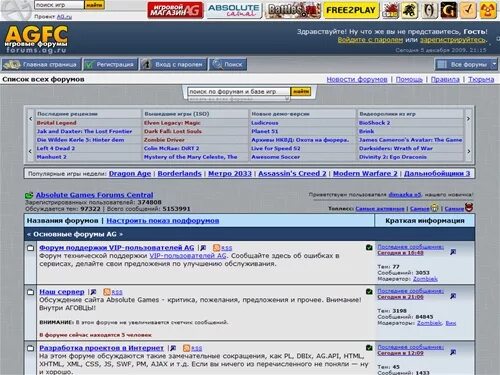 форумы ag