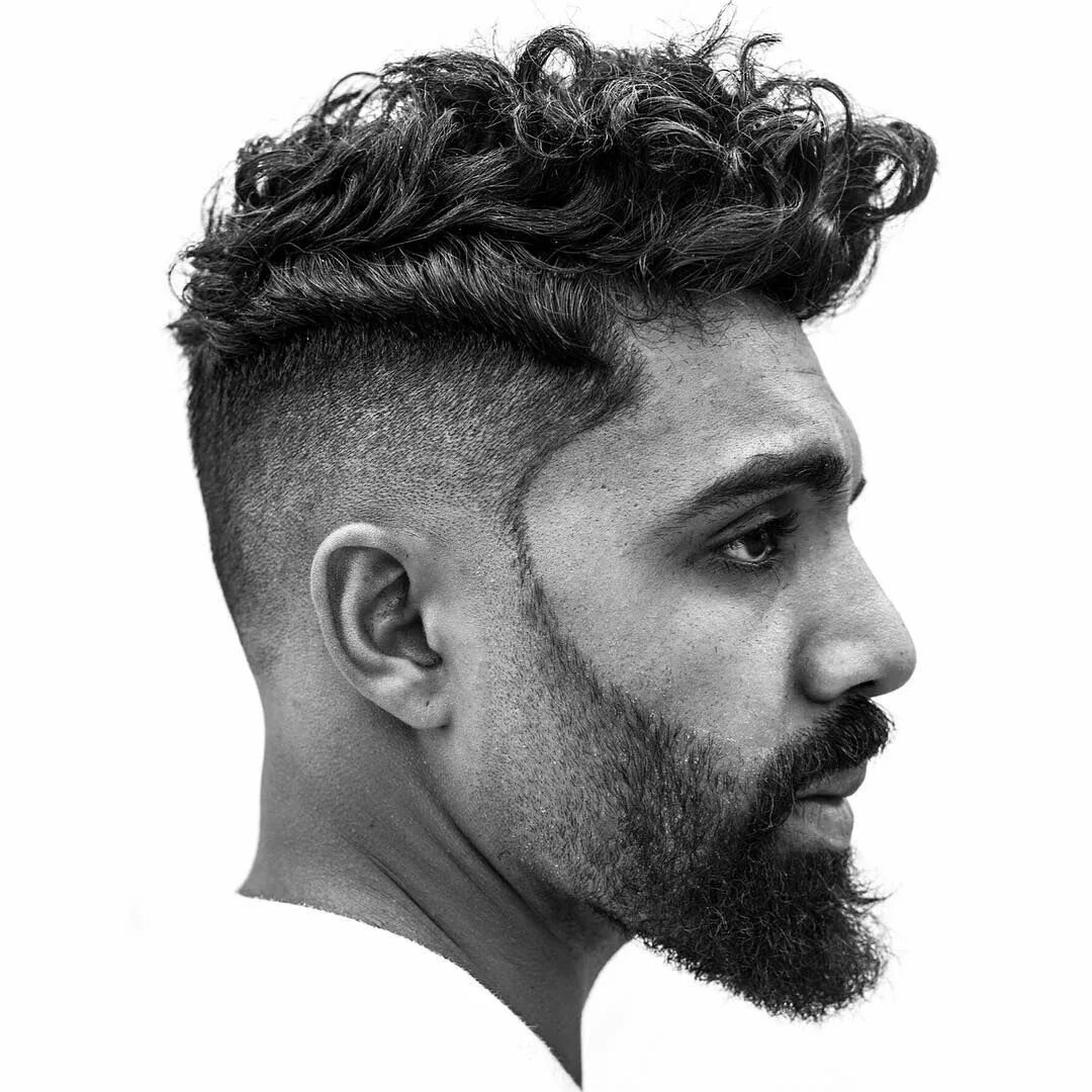 Curly undercut