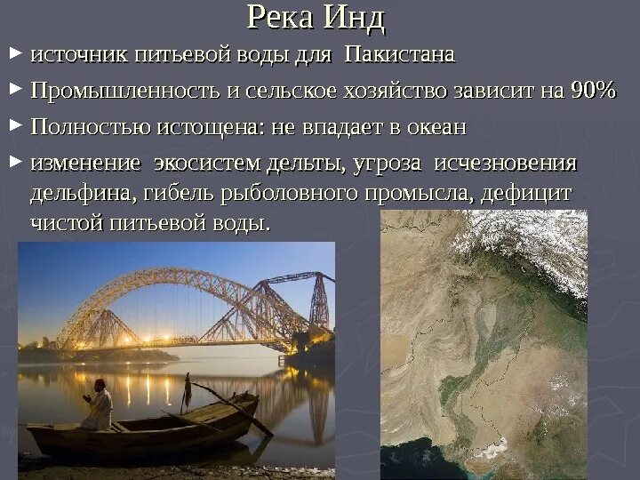 Режим реки инд