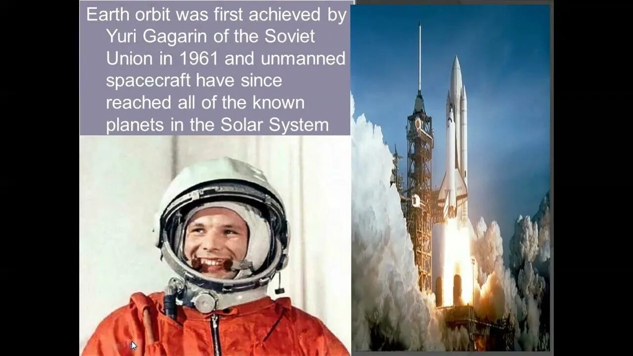 Гагарин на английском кратко. День космонавтики на англ.