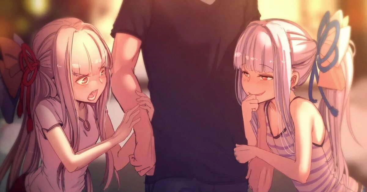 Две аниме девушку мем These two would get along. 9GAG