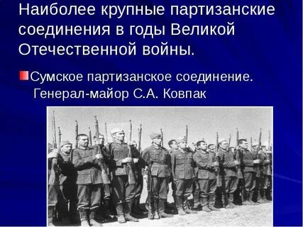 Названия партизанских отрядов в годы великой