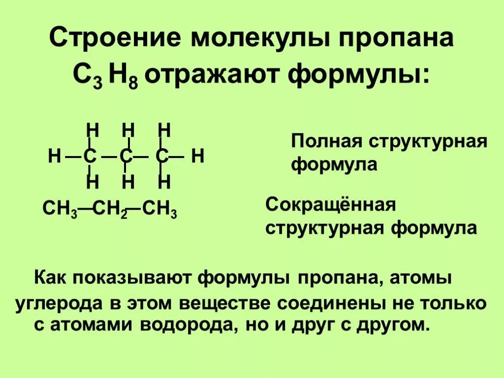 Эмпирическая формула пропана