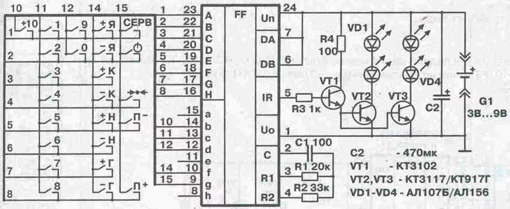 схема работы пульта. микросхемы для дистанционного управления схема включения. микроконтроллер pic16f684. микросхема кр1008вж1. схема работы пульта.