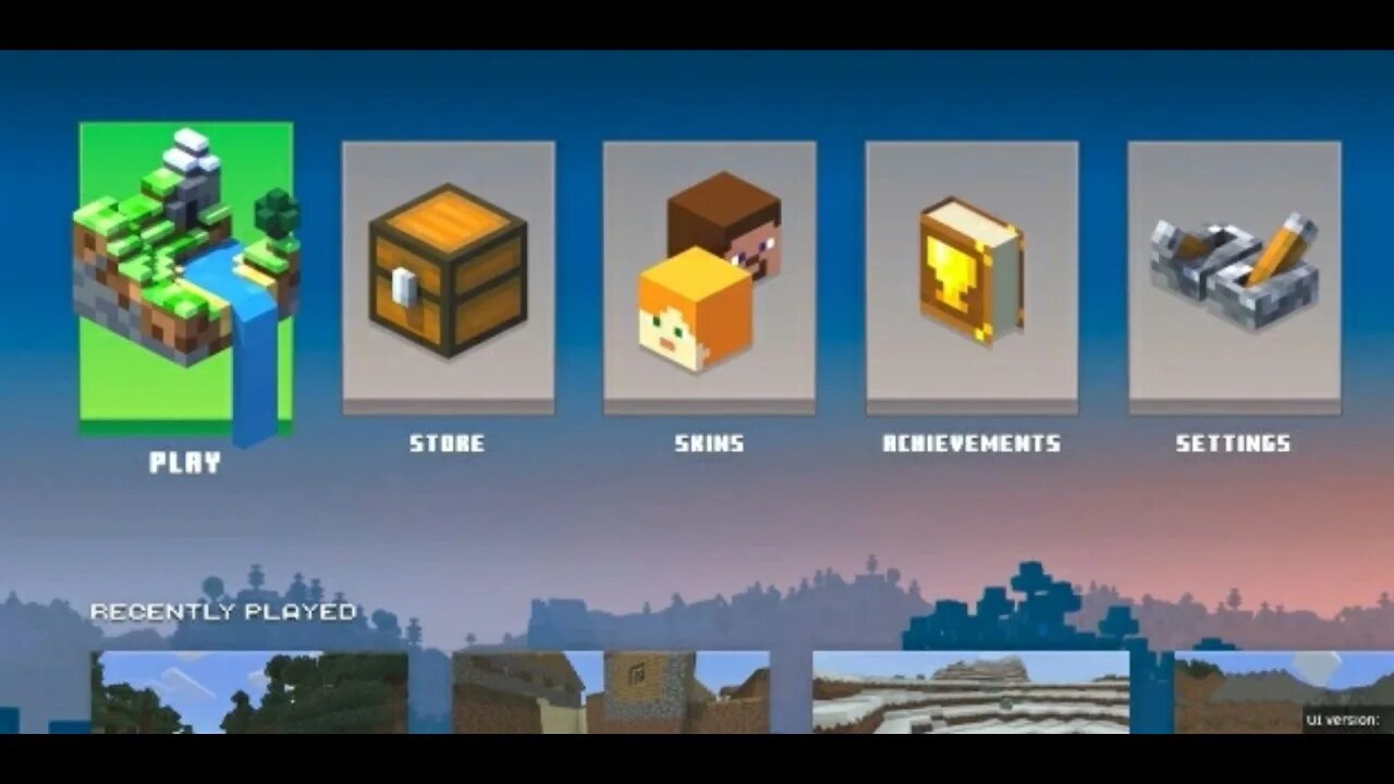 Main 1 20. Minecraft Bedrock Edition меню. Minecraft Bedrock главное меню. Интерфейс меню майнкрафт. Gui меню майнкрафт.